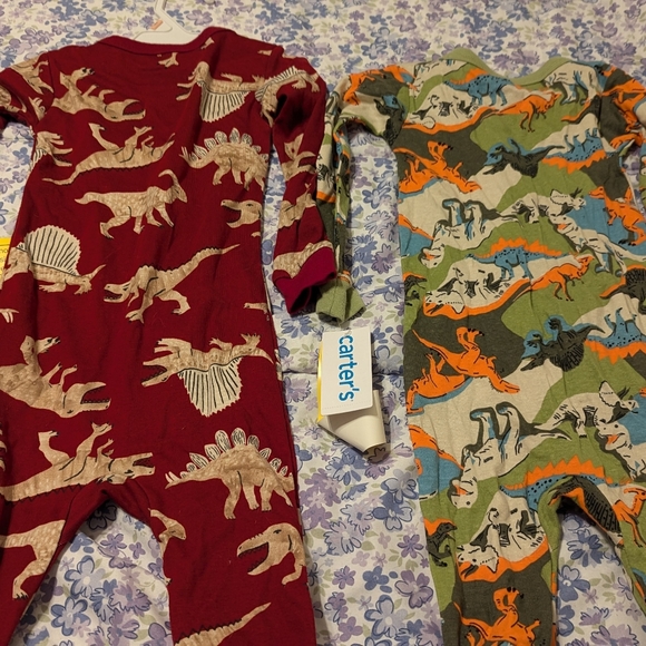 2T Boy's Footed Carter's Sleepers - Picture 7 of 8